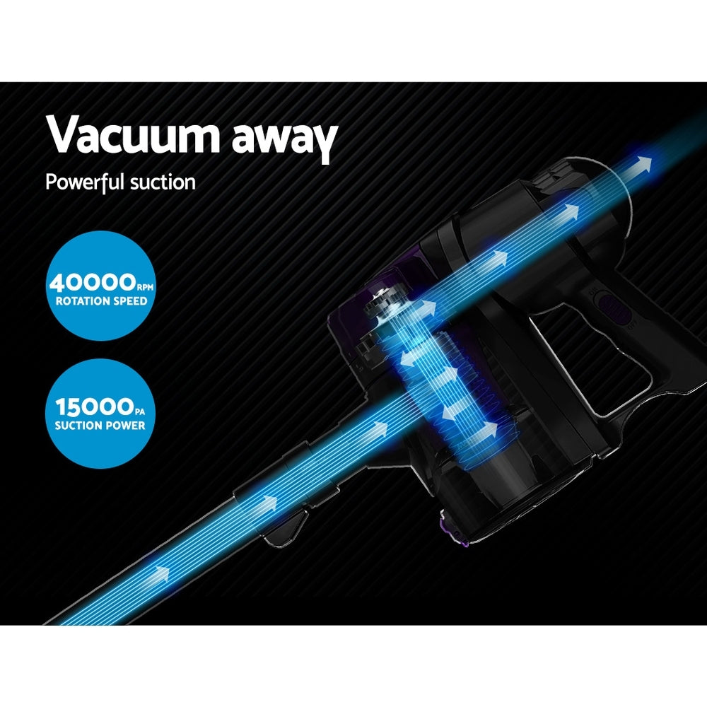 Devanti 450W Handstick Vacuum Cleaner Corded Purple