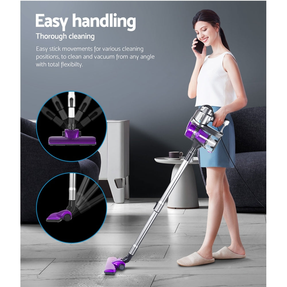 Devanti 450W Handstick Vacuum Cleaner Corded Purple