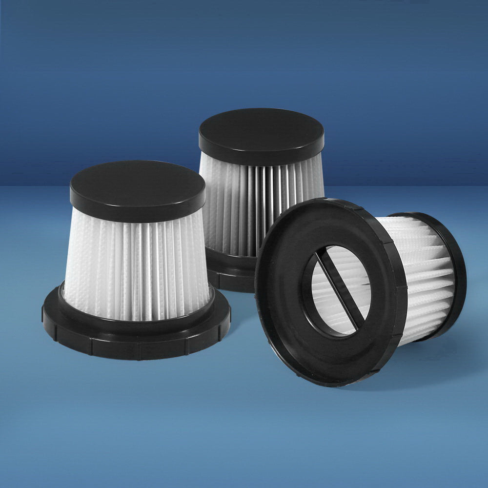 Devanti 3-Pack HEPA Filters for 150W Cordless Vacuum Cleaners