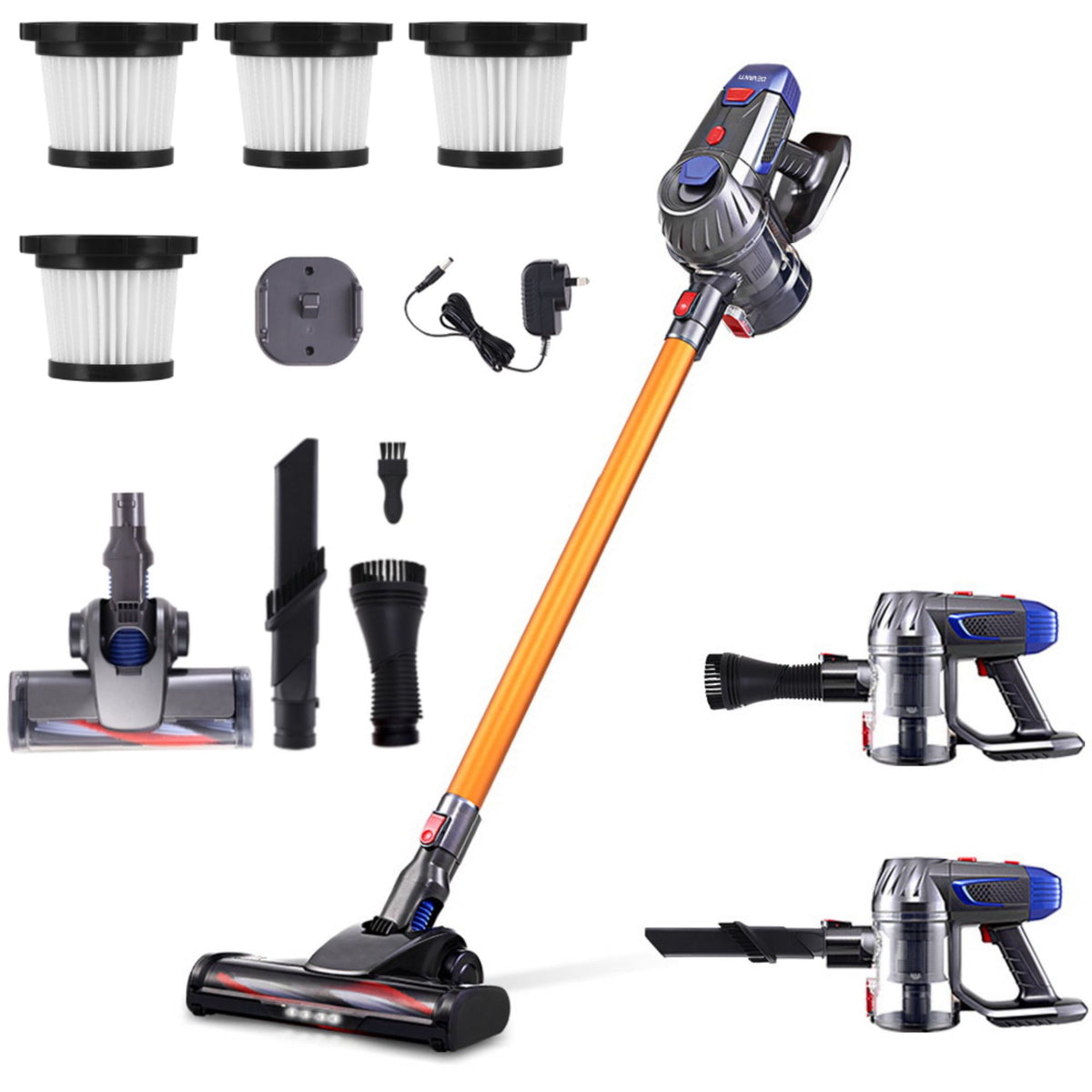 Devanti Cordless Stick Vacuum Cleaner 150W Gold