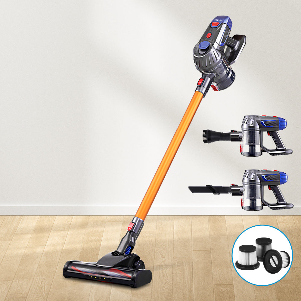 Devanti Cordless Stick Vacuum Cleaner 150W Gold HEPA Filter