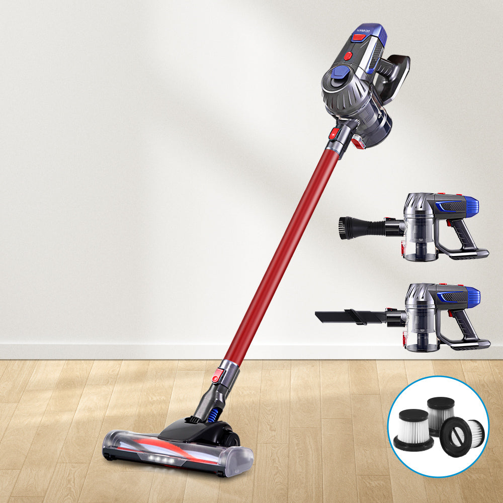 Devanti 150W Stick Vacuum Cleaner HEPA Filter Red