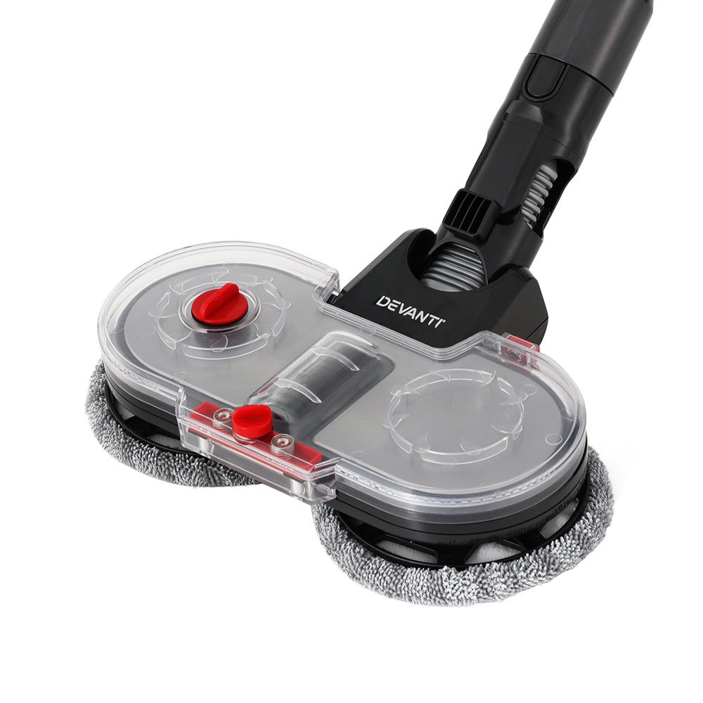 Devanti Electric Mop Head Stick Vacuum Cleaner Attachment Black