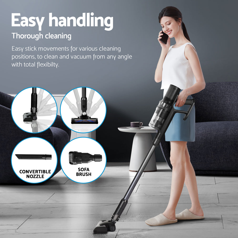 Devanti 350W Stick Vacuum Cleaner Mop Head Grey