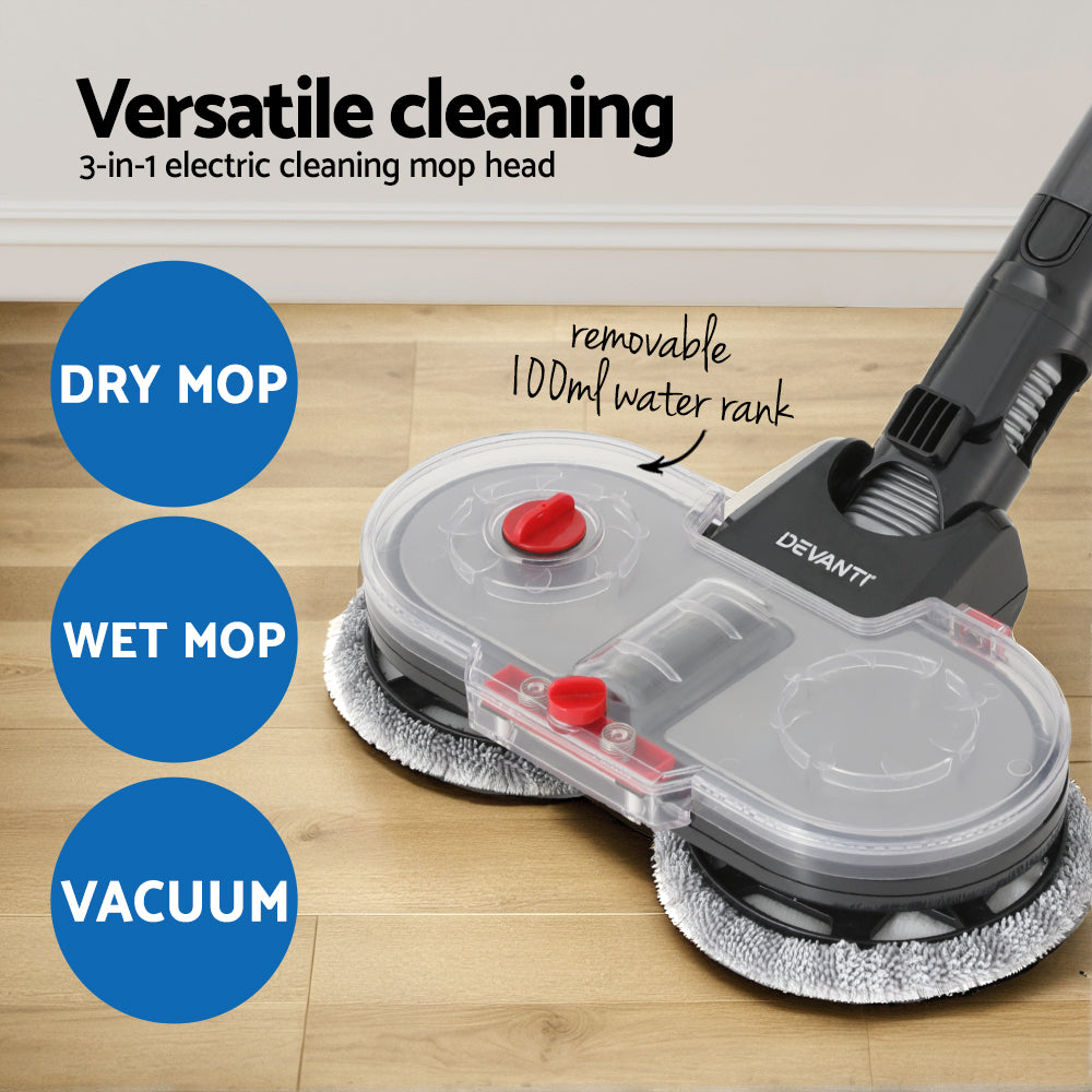 Devanti 350W Stick Vacuum Cleaner Mop Head Grey