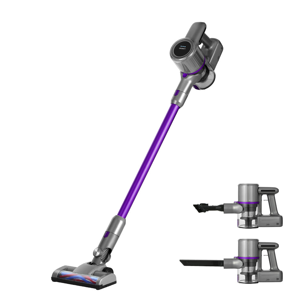 Devanti 120W Cordless Stick Vacuum Cleaner Bagless Purple