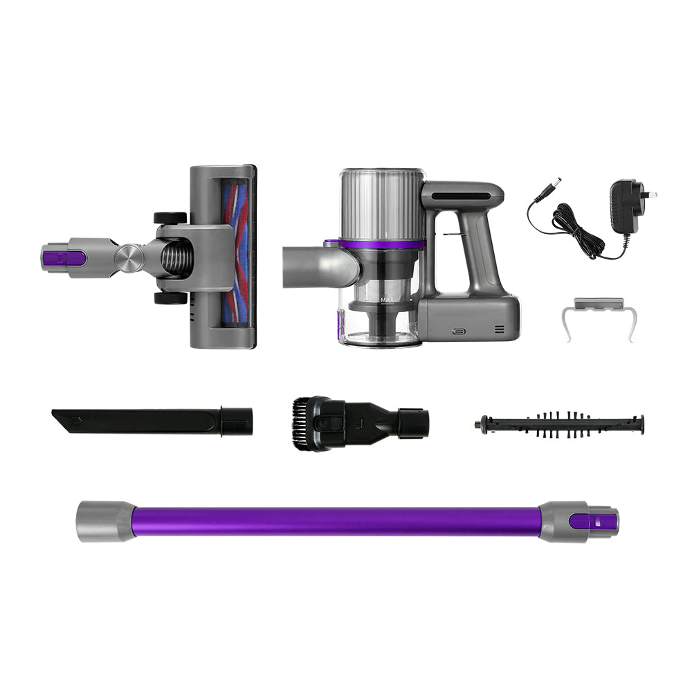 Devanti 120W Cordless Stick Vacuum Cleaner Bagless Purple