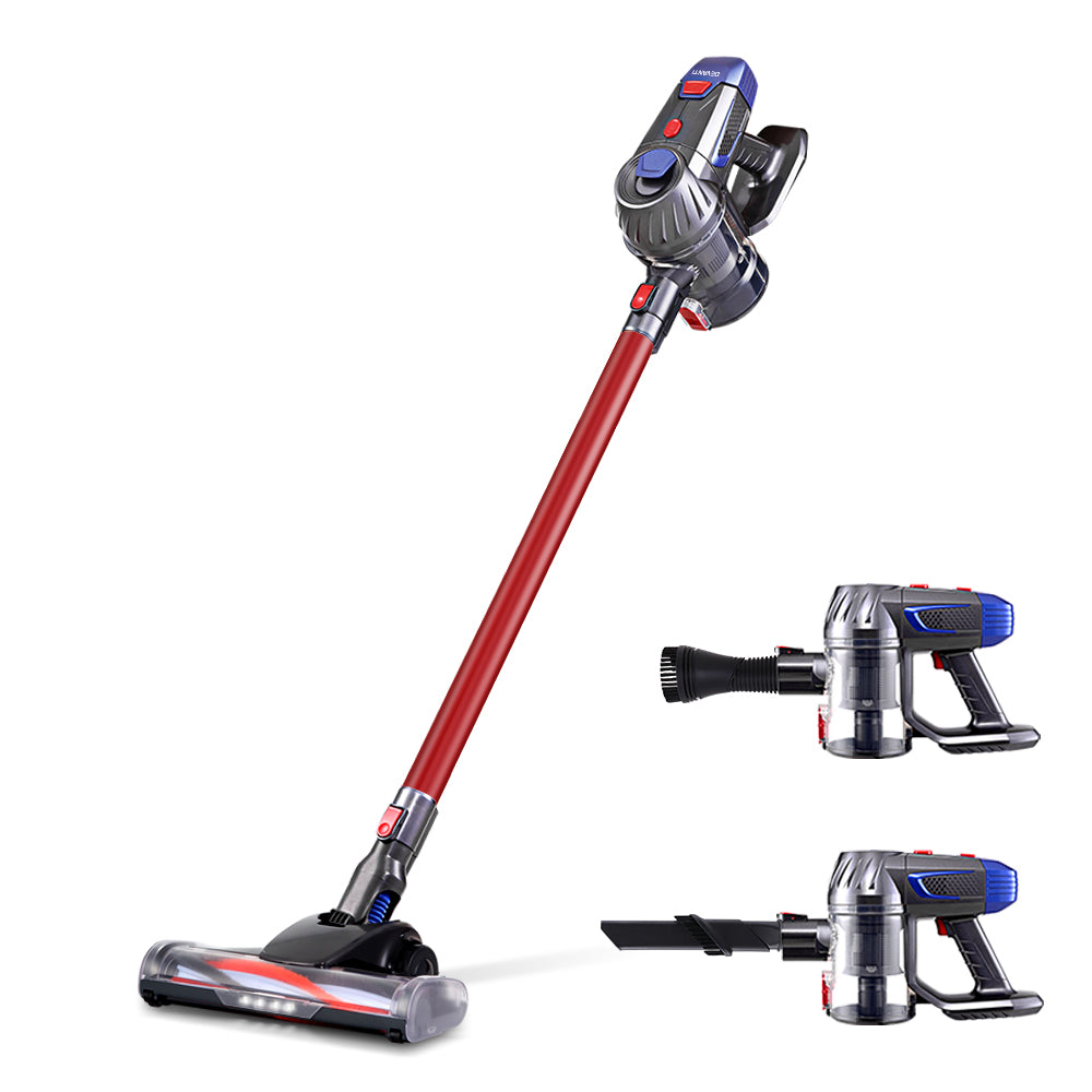 Devanti 150W Cordless Stick Vacuum Cleaner Bagless Red