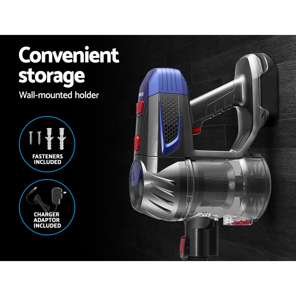 Devanti 150W Cordless Stick Vacuum Cleaner Bagless Red