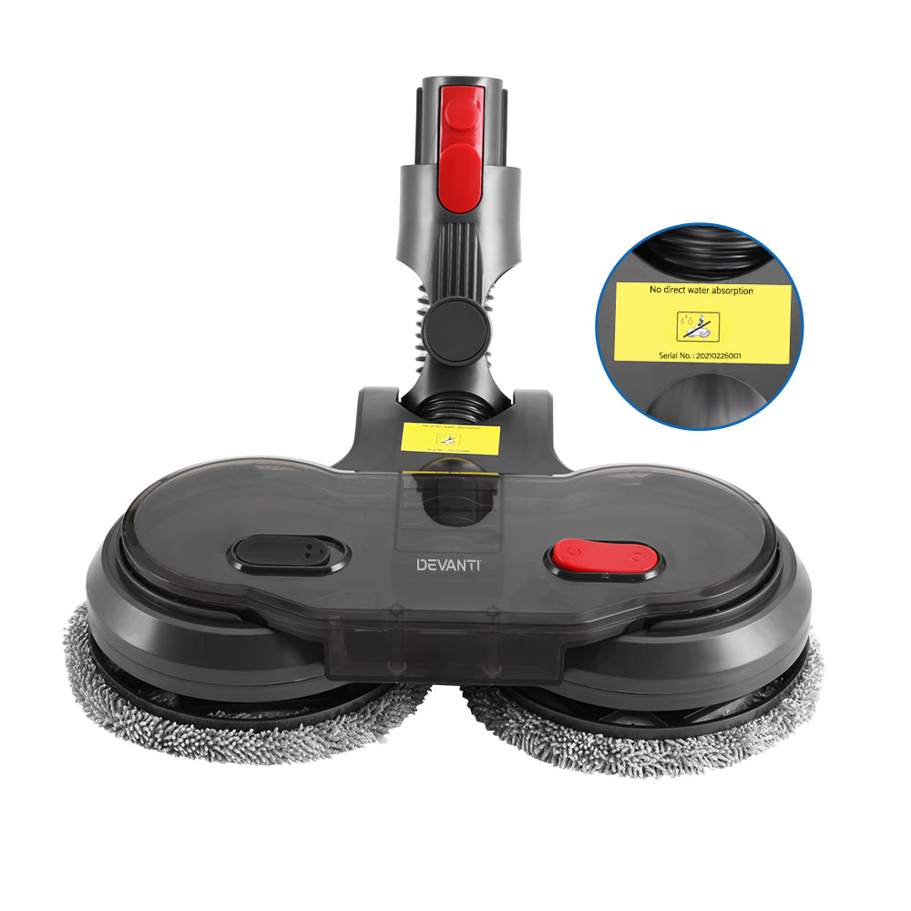 Devanti Electric Mop Head for Dyson V7-V15 Grey