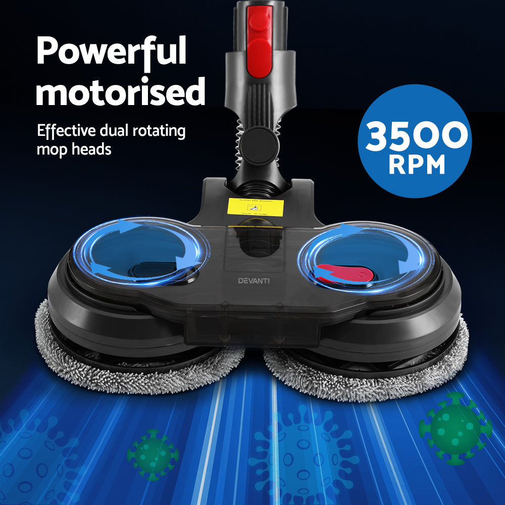 Devanti Electric Mop Head for Dyson V7-V15 Grey