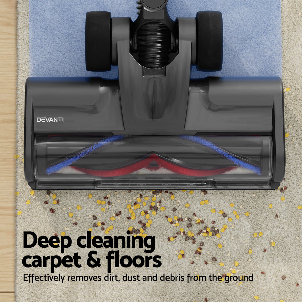 Devanti Grey Roller Brush Vacuum Head for Dyson V7-V15 LED