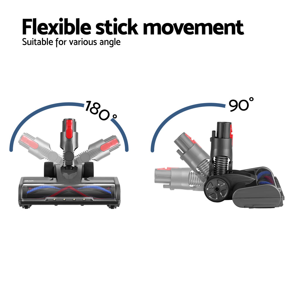 Devanti Grey Roller Brush Vacuum Head for Dyson V7-V15 LED