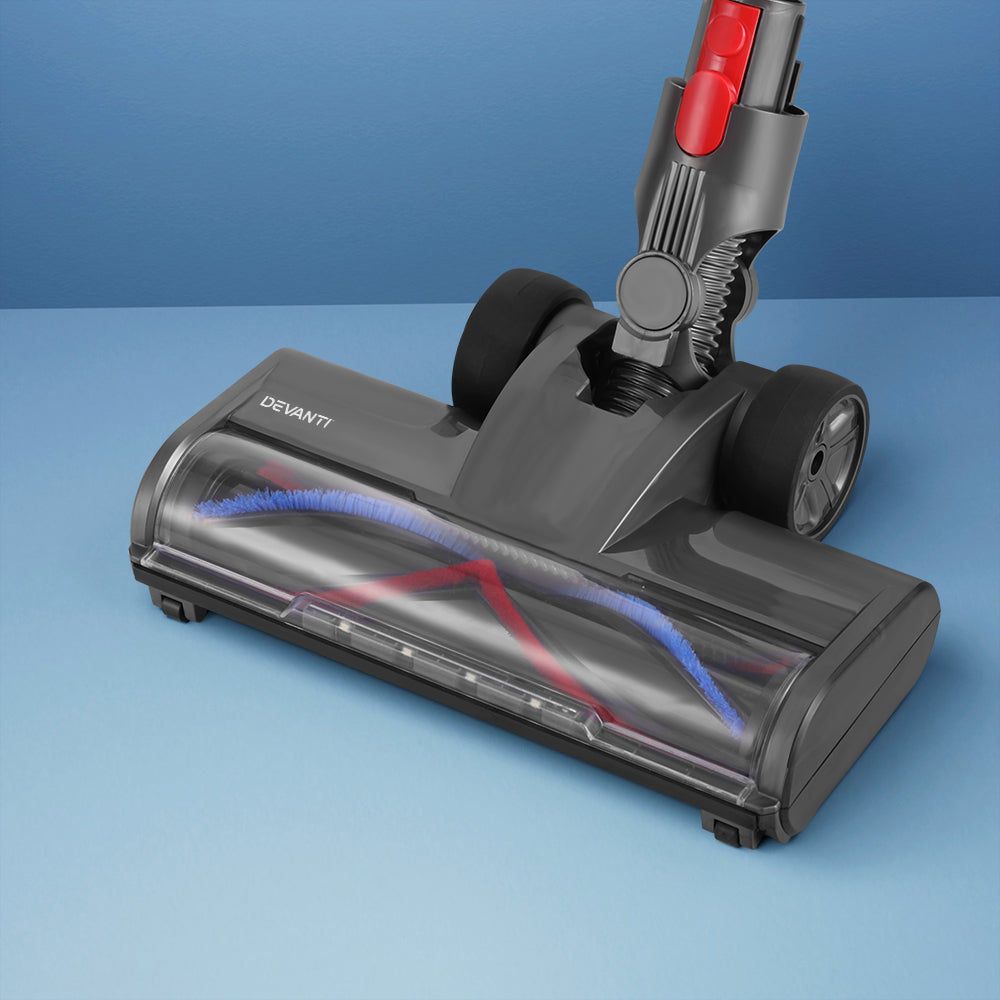 Devanti Grey Roller Brush Vacuum Head for Dyson V7-V15 LED