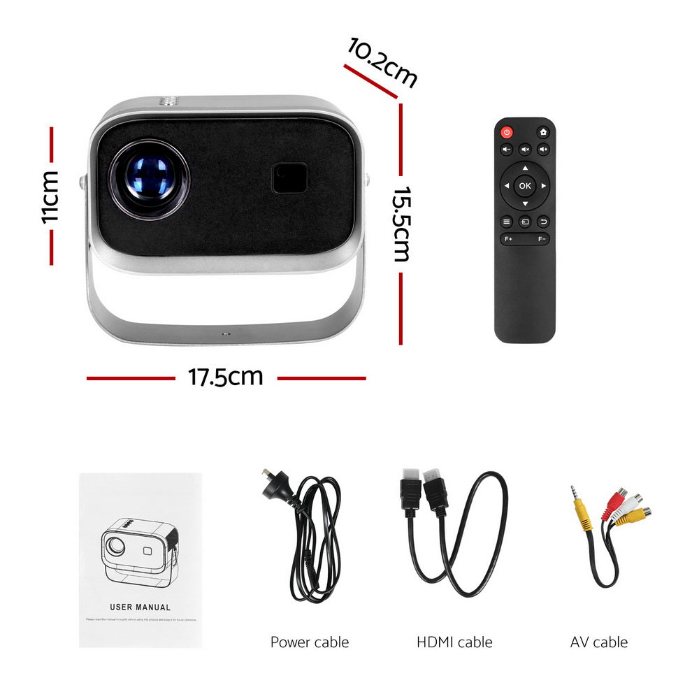 Devanti 1080P Mini Video Projector WiFi LCD