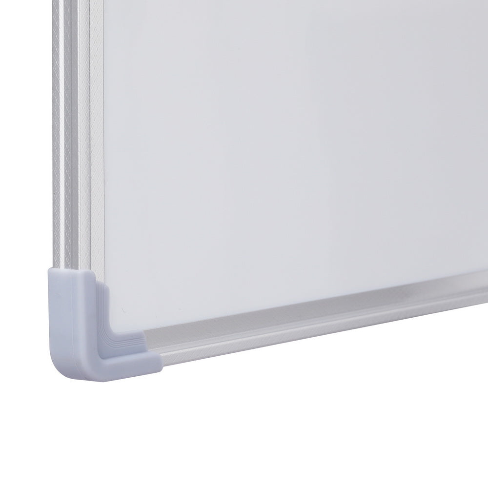 Magnetic Whiteboard 90x120cm Erase Board with Marker Tray for Home Office School