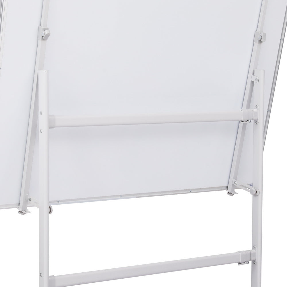 90x120cm Magnetic Whiteboard Double-Sided with Wheels