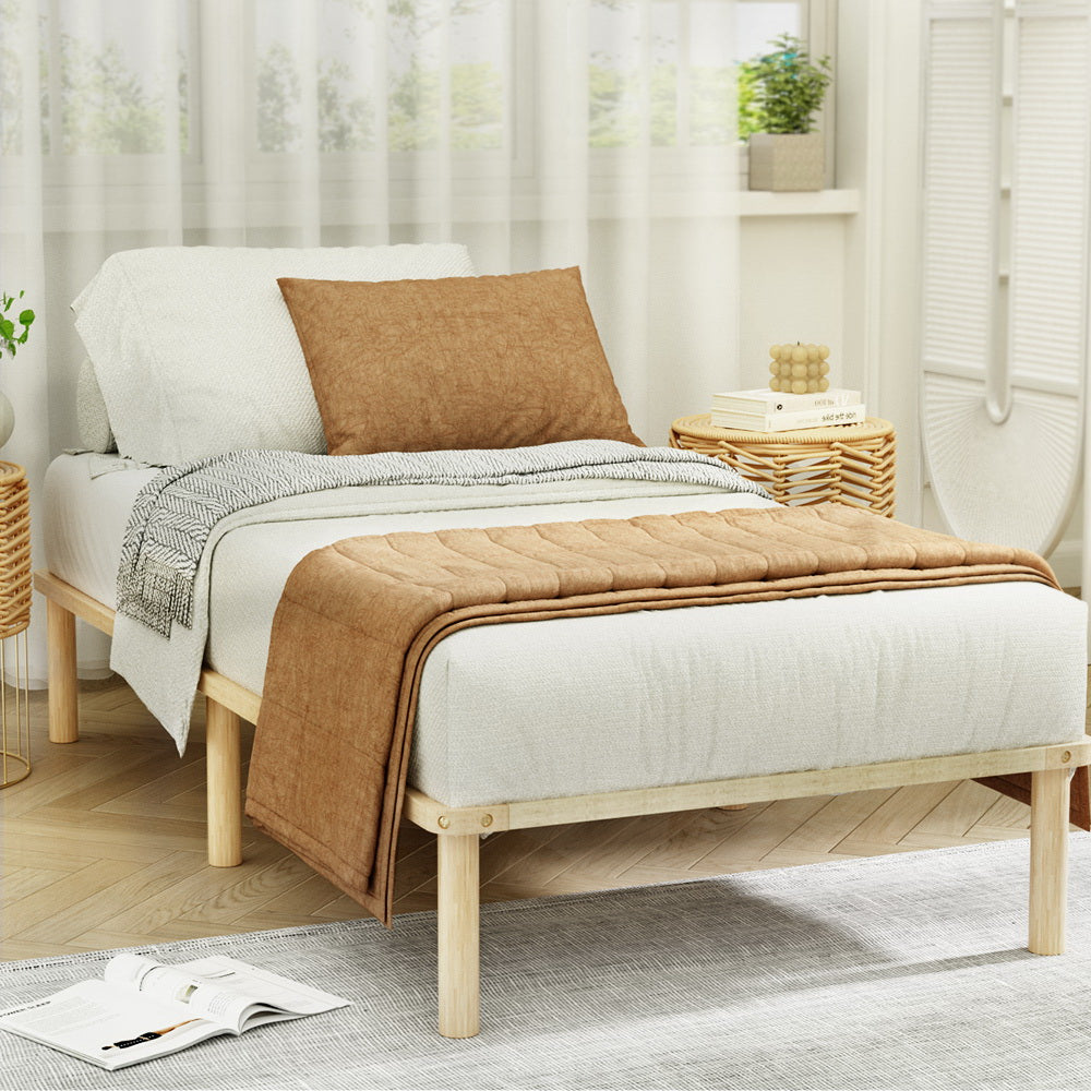 AMBA Single Bed Frame Wooden Base Pine