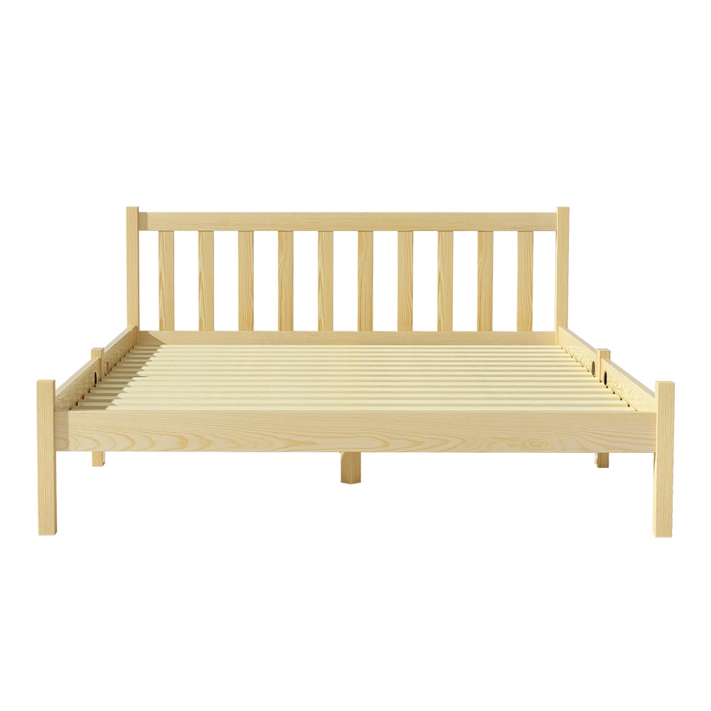 SOFIE Double Bed Frame Wooden Oak