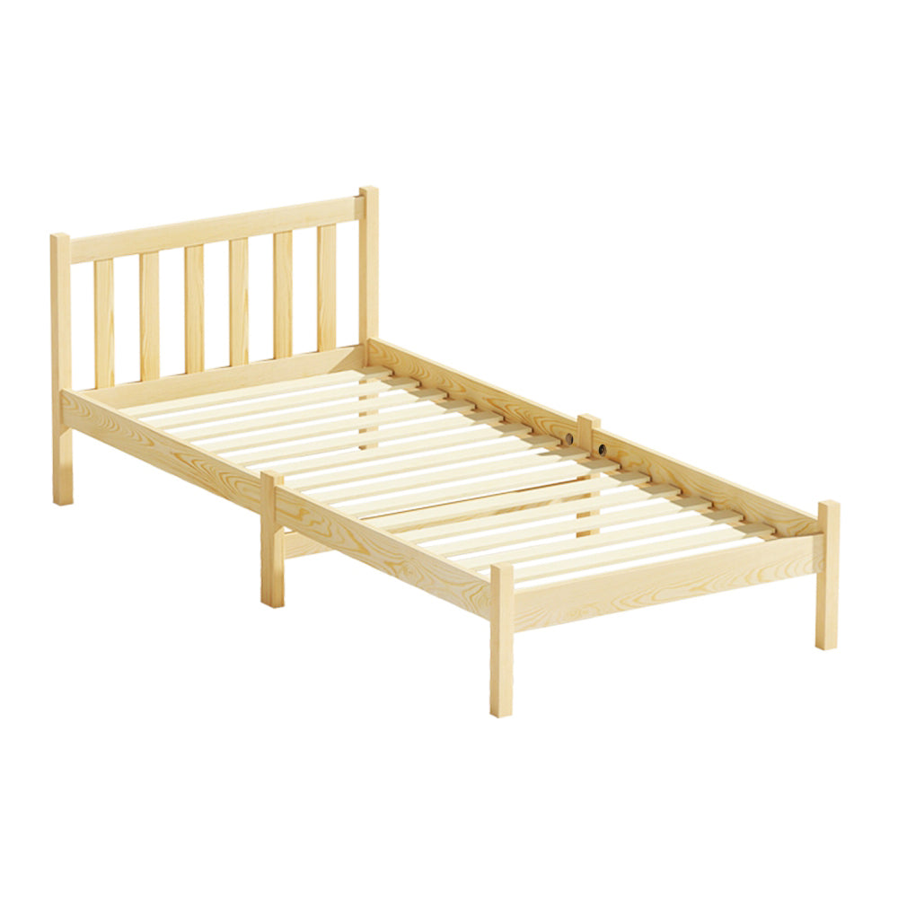 SOFIE Single Wooden Bed Frame Oak