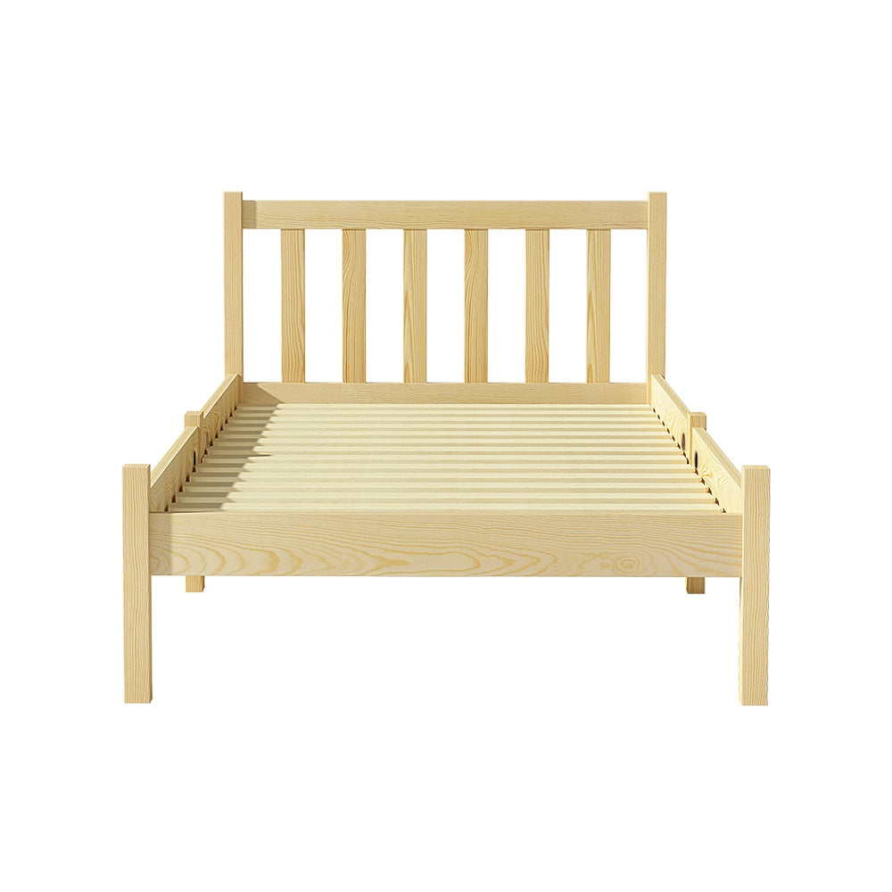SOFIE Single Wooden Bed Frame Oak