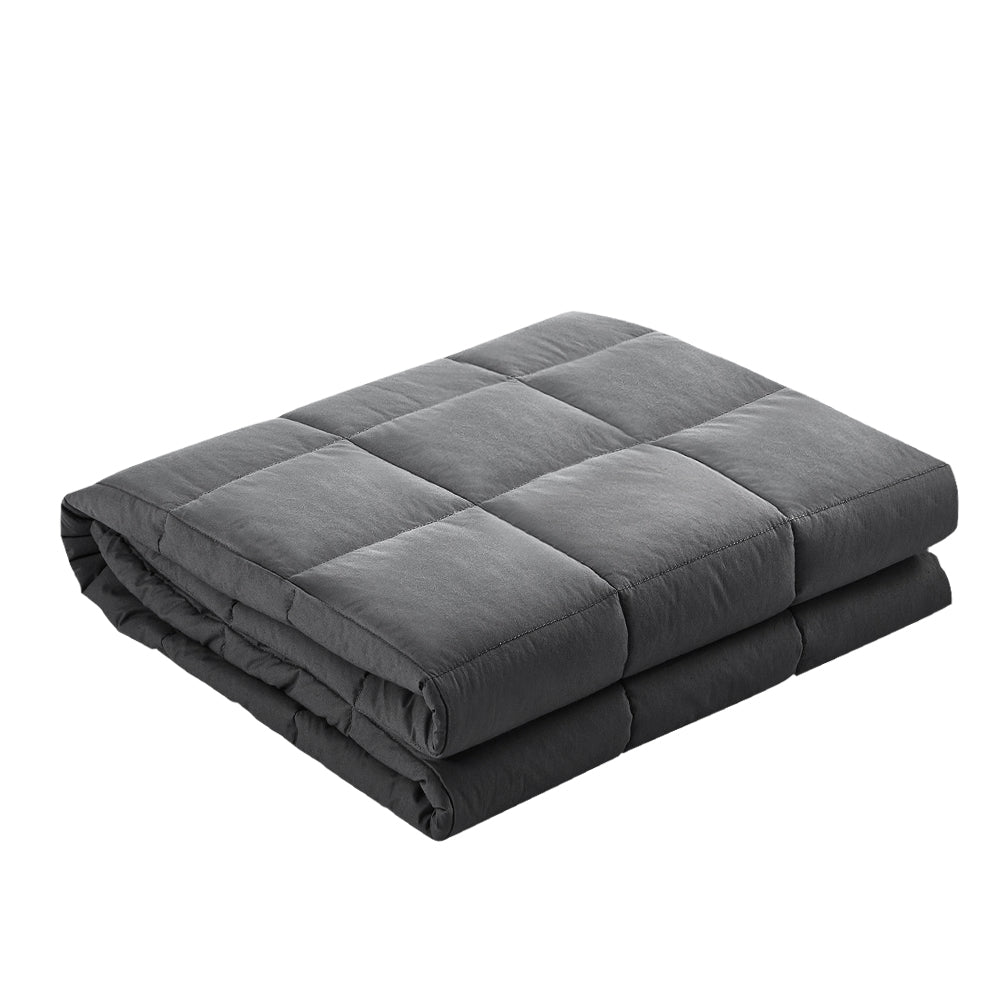 Giselle Bedding Weighted Blanket 11kg Adult Dark Grey