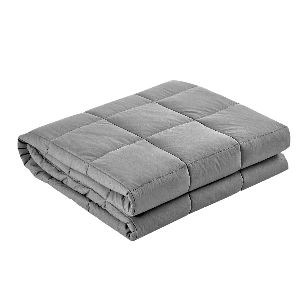 Giselle 7KG Weighted Blanket Light Grey