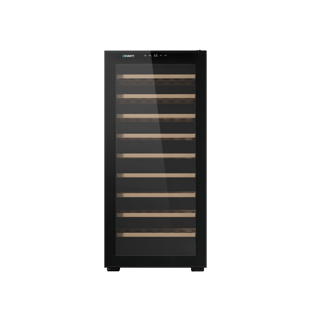 Devanti 66-Bottle Wine Fridge Cooler Black
