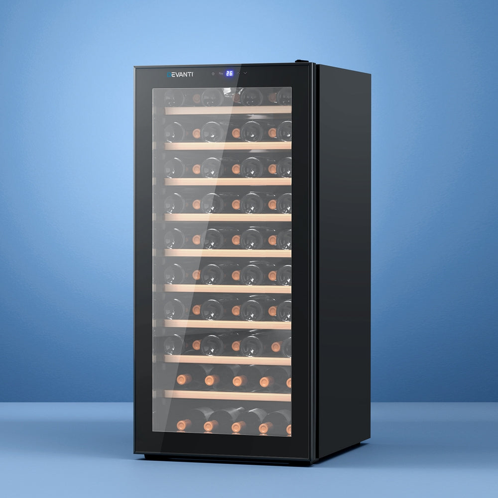 Devanti 66-Bottle Wine Fridge Cooler Black