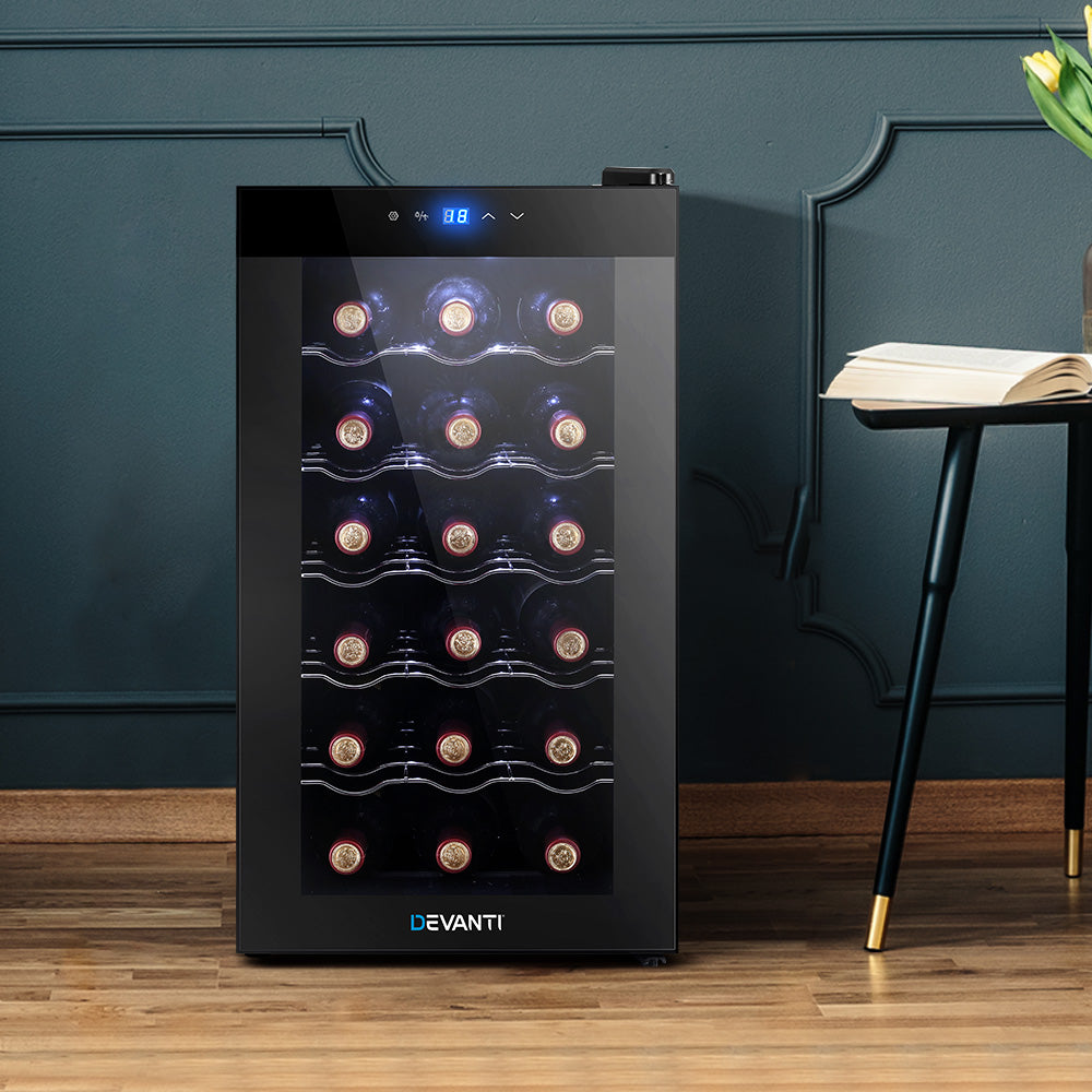 Devanti Wine Cooler Fridge 18 Bottle Thermoelectric