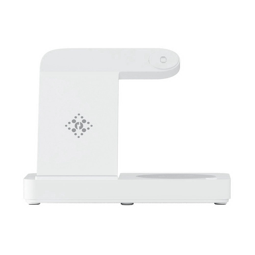 Devanti 4-in-1 Wireless Charger Dock Fast Charging White