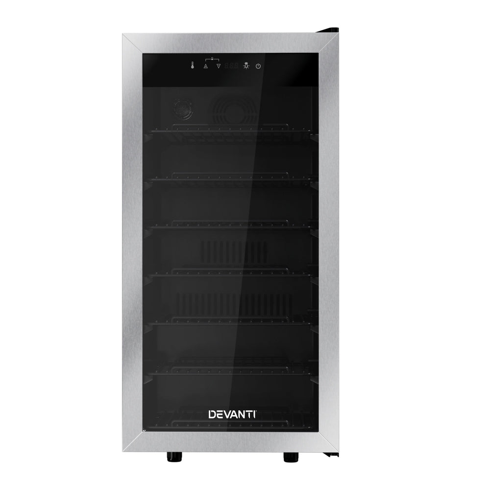 Devanti 42-Bottle Wine Fridge Cooler Black
