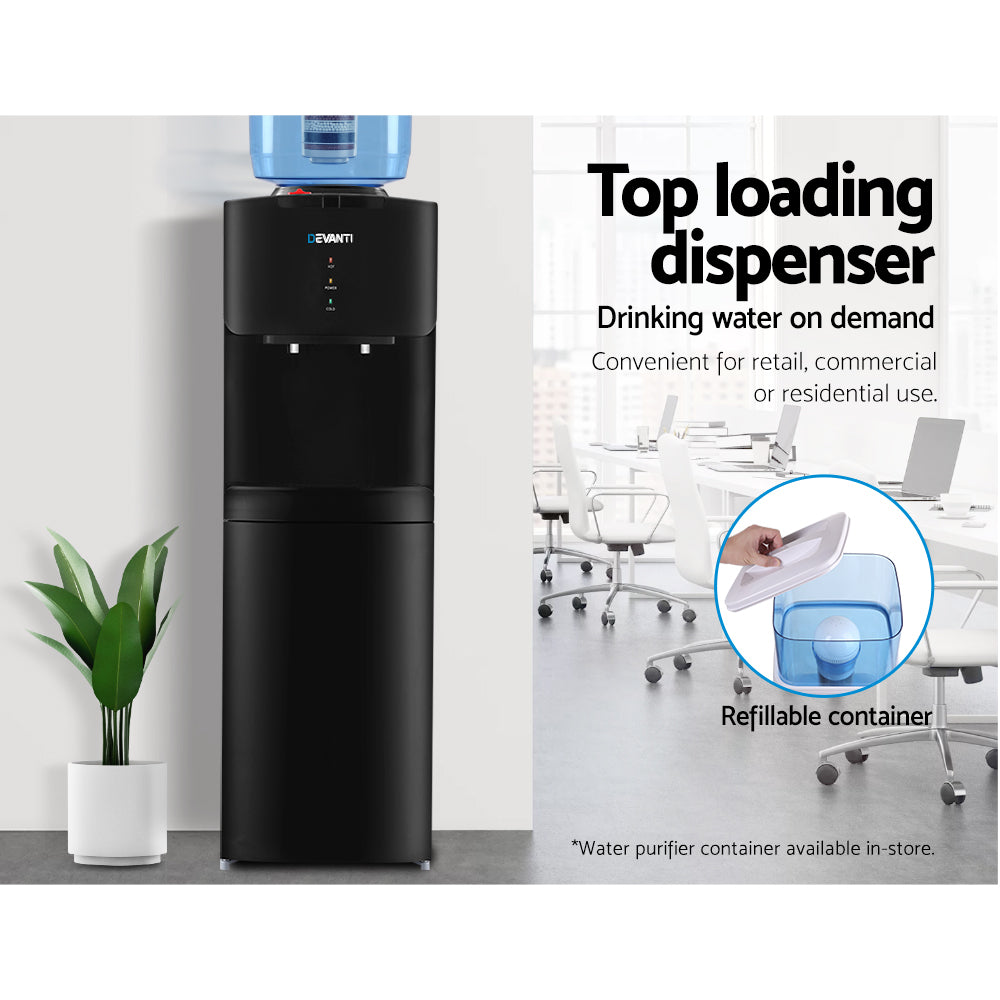 Devanti 22L Water Cooler Dispenser Black