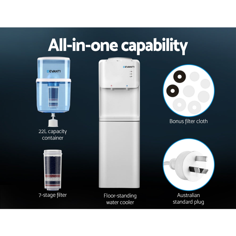 Devanti 22L Water Cooler Dispenser White
