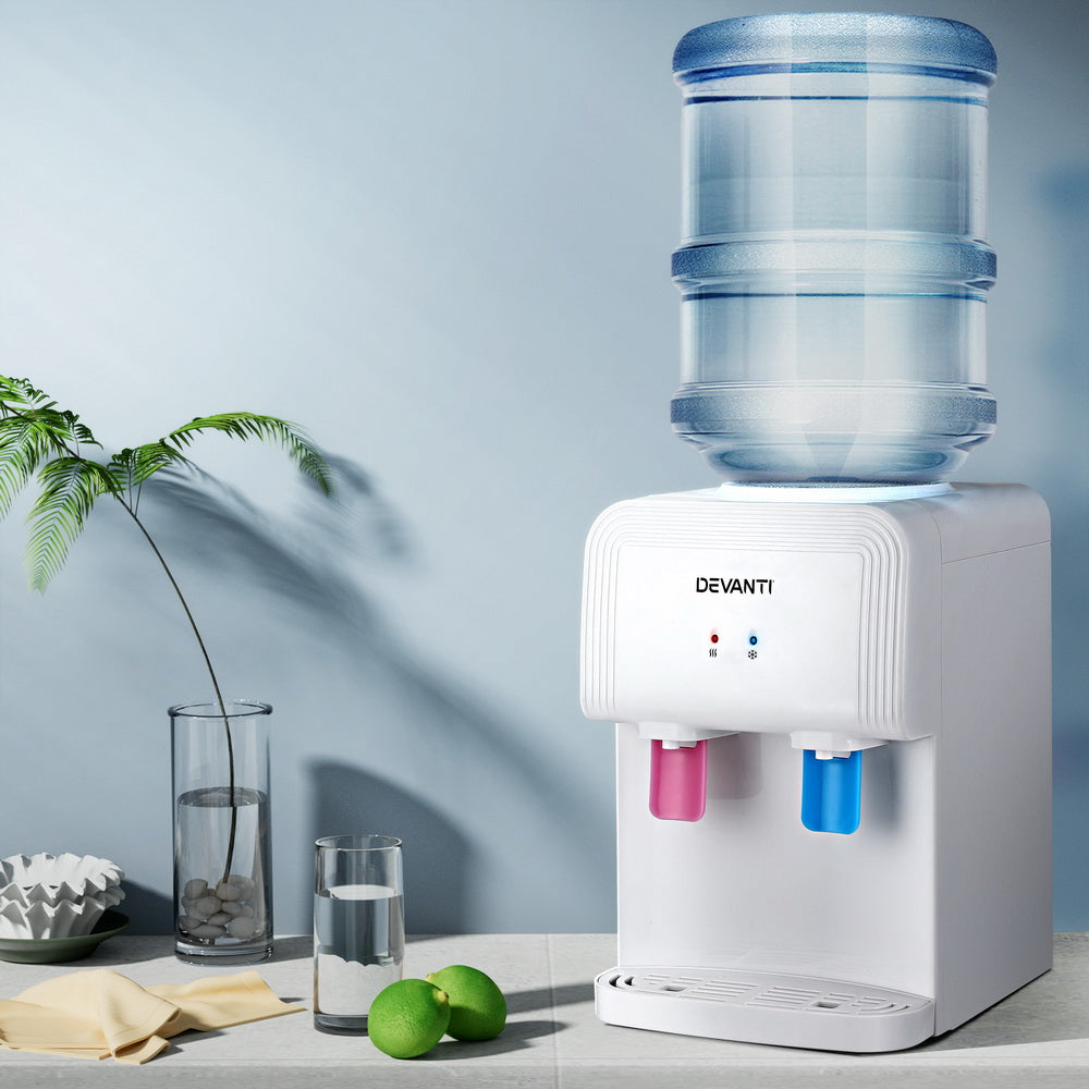 Devanti Bench Top Water Cooler Dispenser White
