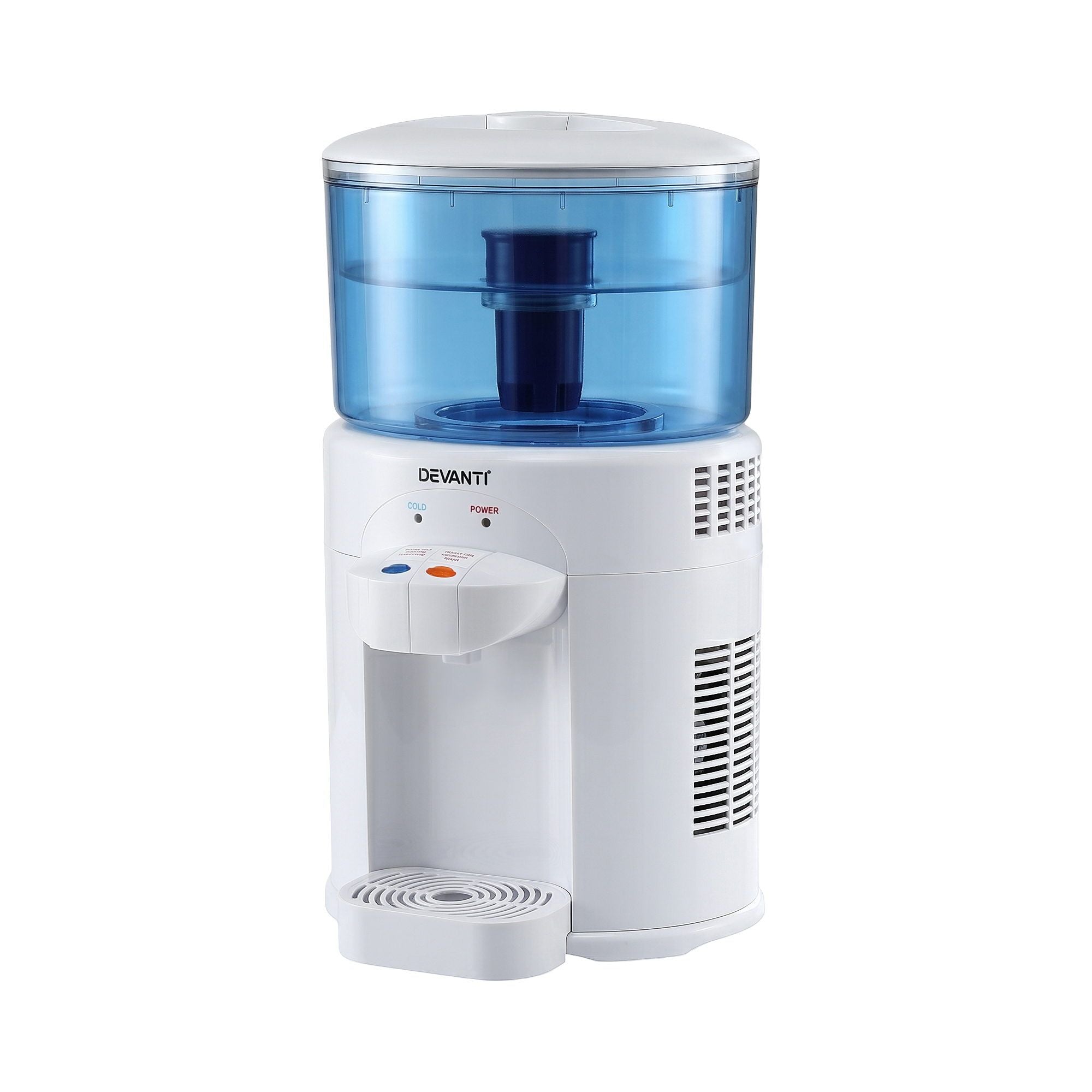 Devanti 5L Benchtop Water Cooler Dispenser with 2 Taps and Filter