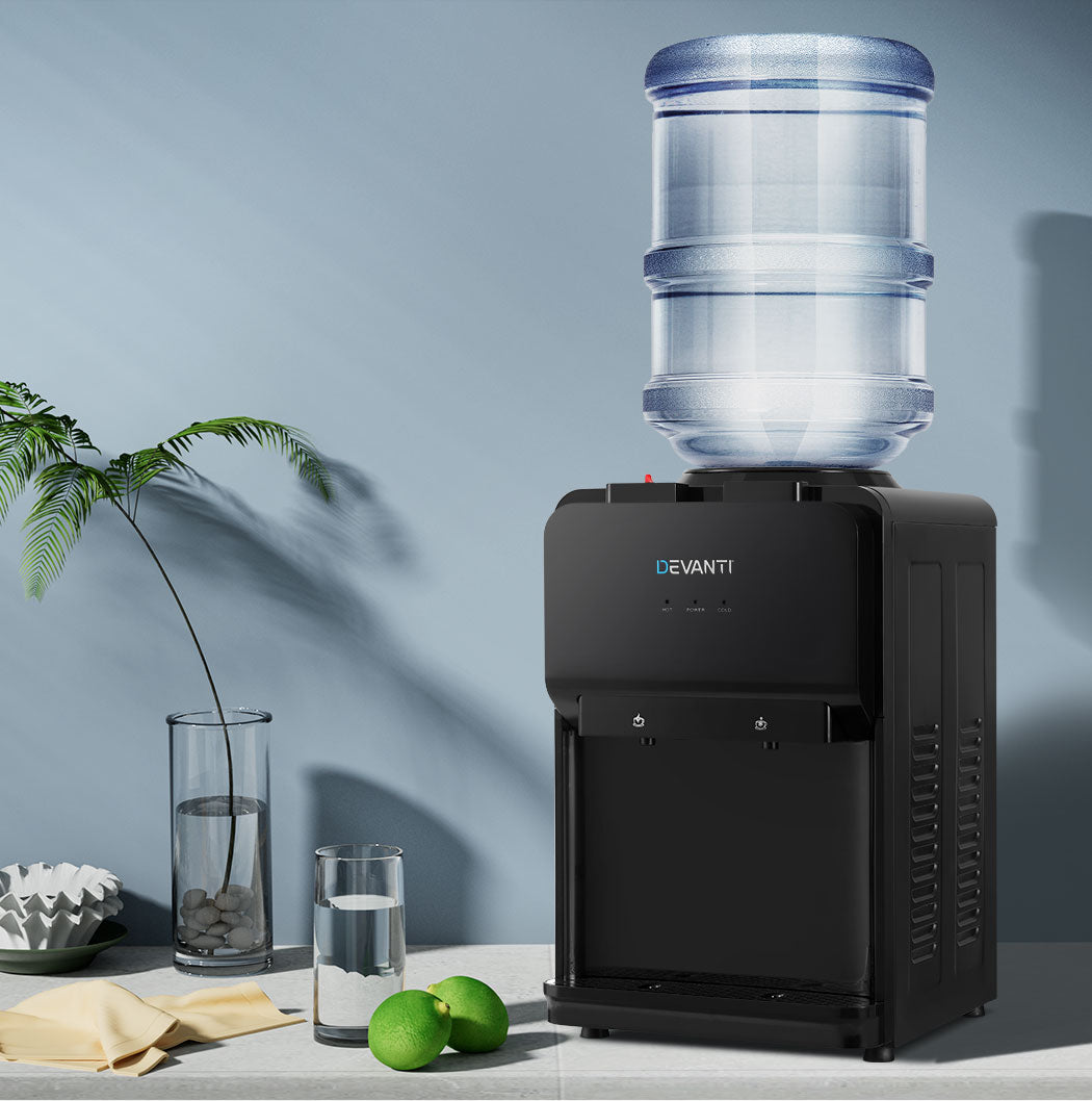 Devanti Bench Top Water Cooler Dispenser Black