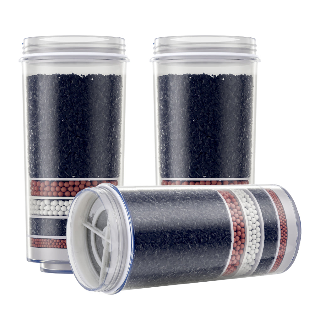 Devanti 7-Stage Water Filter 3-Pack Dispenser Compatible