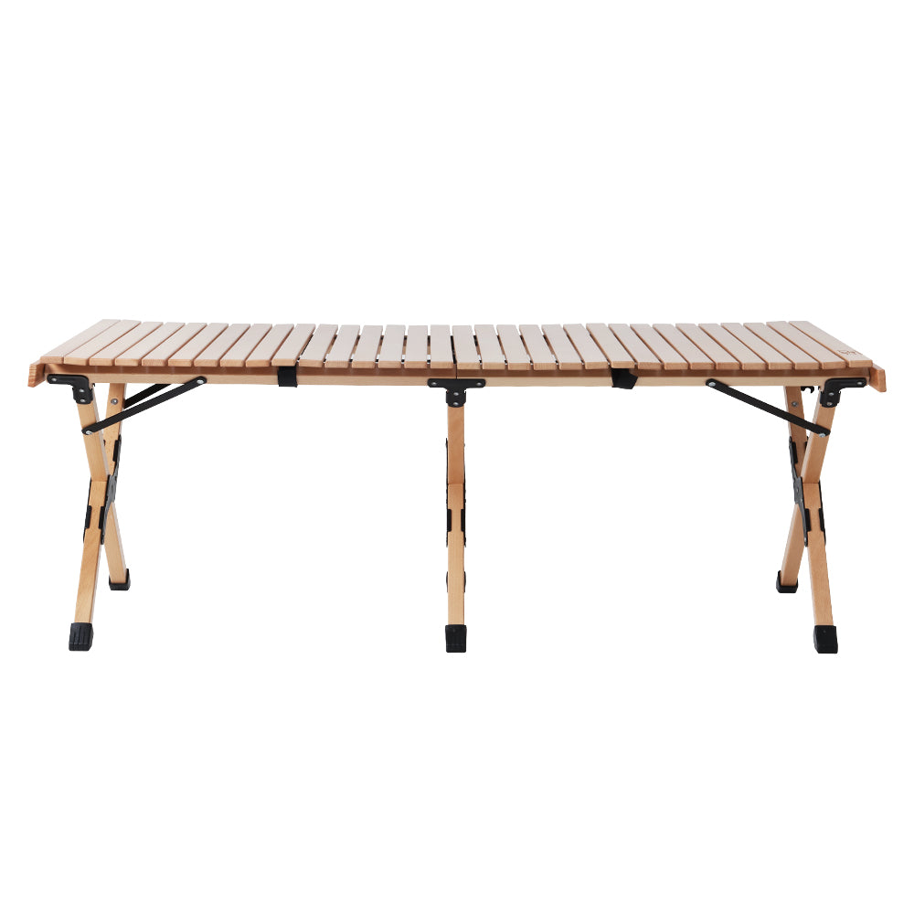 Gardeon 120CM Wooden Egg Roll Picnic Table Camping Desk