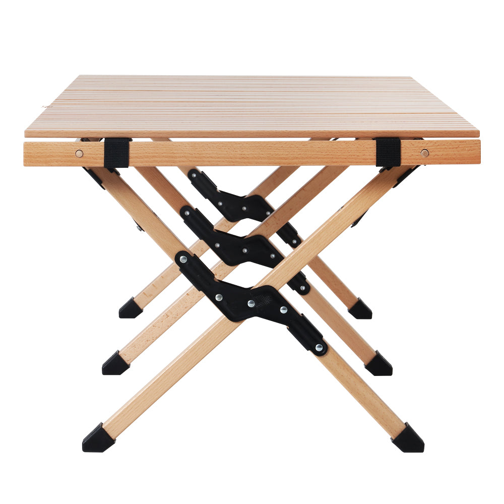 Gardeon 120CM Wooden Egg Roll Picnic Table Camping Desk