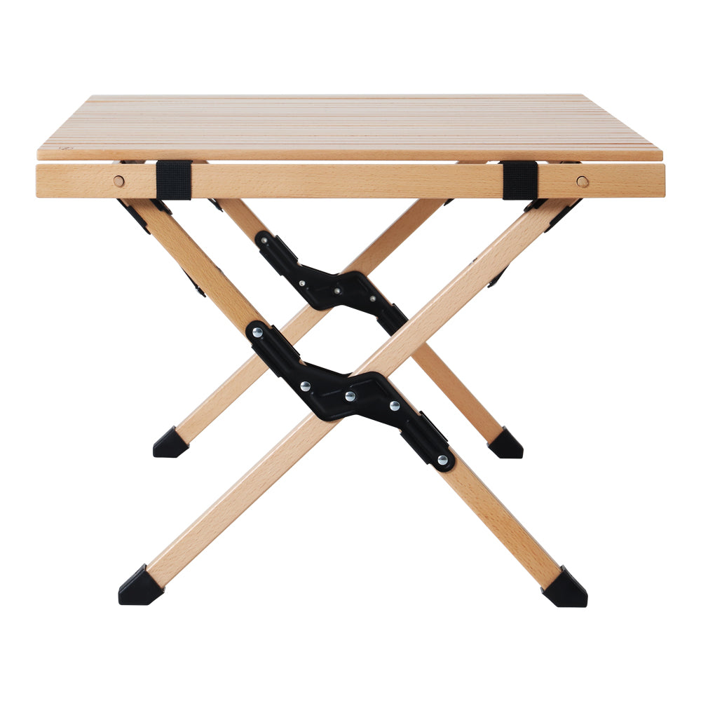 Gardeon 90CM Wooden Egg Roll Picnic Table Camping Desk
