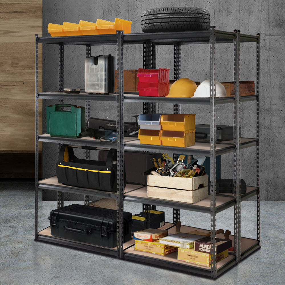 Giantz 4x1.8M Garage Shelving Warehouse Rack Charcoal
