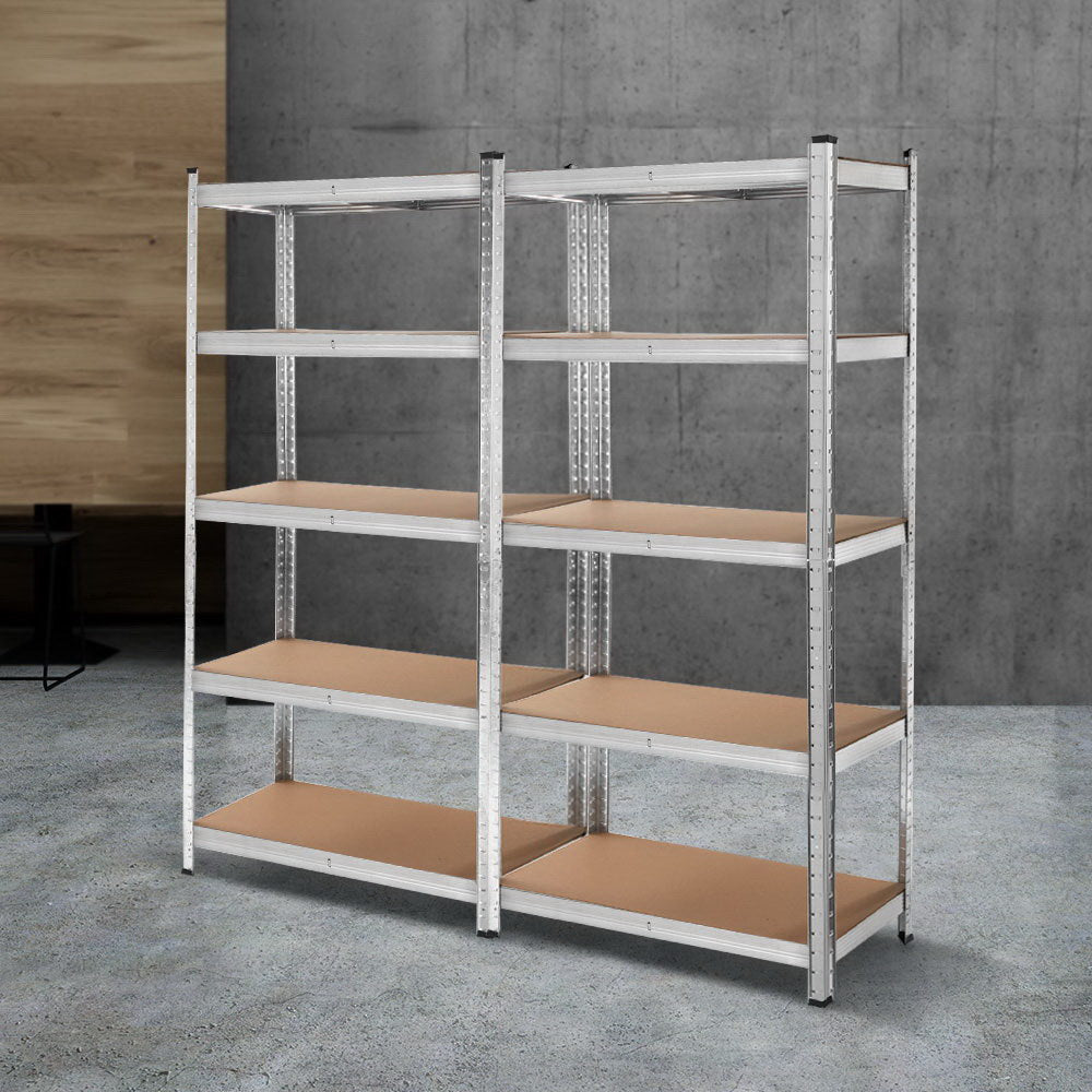 Giantz 2x1.8M Garage Shelving Warehouse Rack Silver