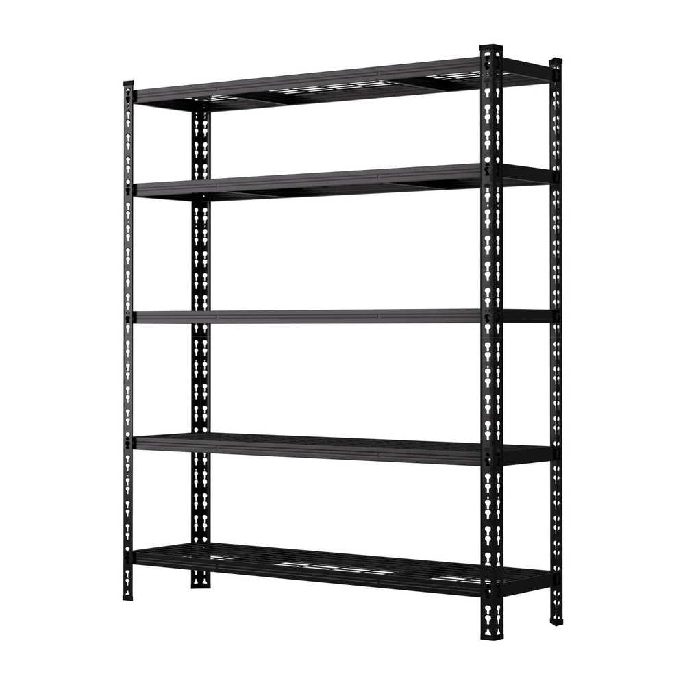 Giantz 4-Pack 1.8M 5-Tier Garage Shelving Rack Black