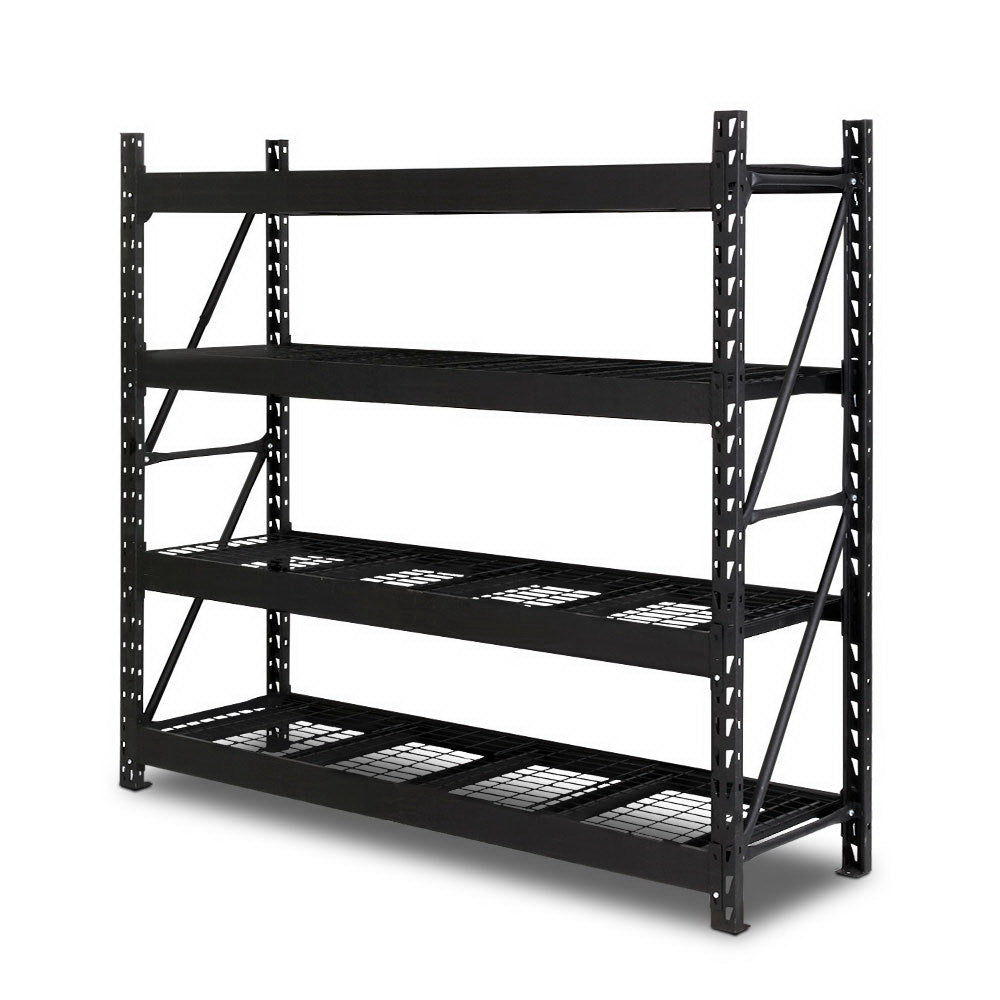 Giantz 2x2m Garage Shelving Rack Black