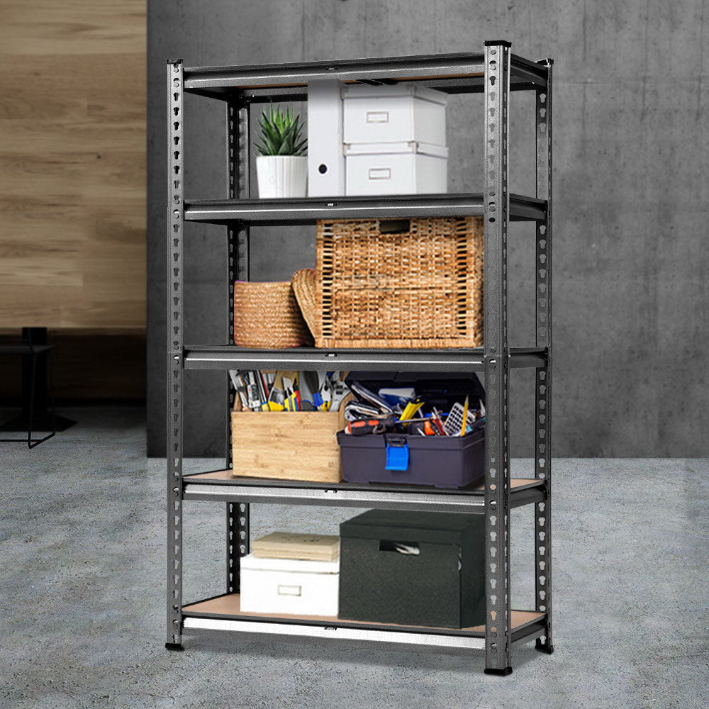 Giantz 1.5M Industrial Garage Shelving Rack Charcoal