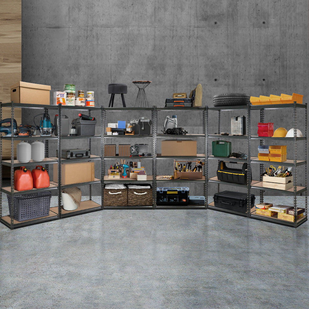 Giantz Garage Shelving Warehouse Rack 5 Tier Steel Storage Shelves