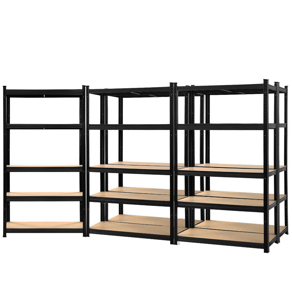 Giantz 5-Tier Garage Shelving Industrial Rack Black