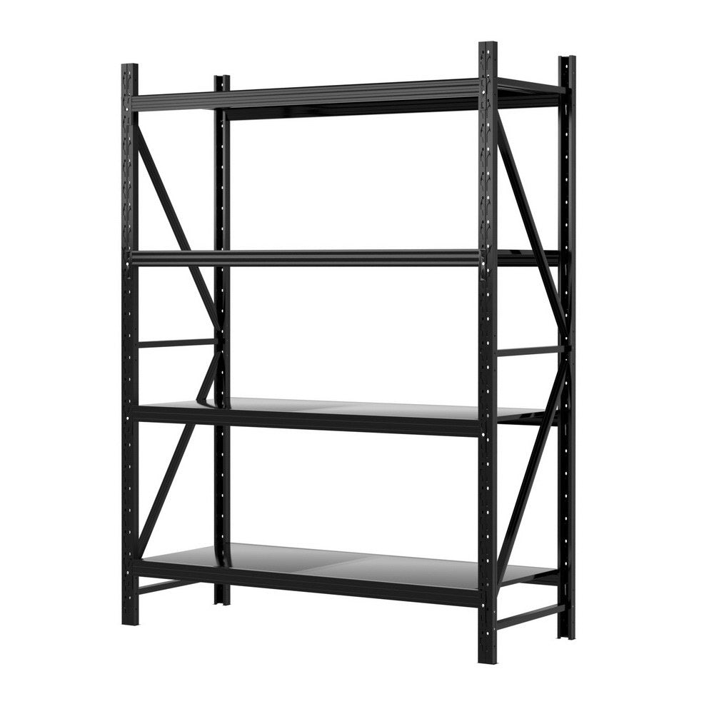 Giantz 2m x 1.5m Garage Shelving Rack Black