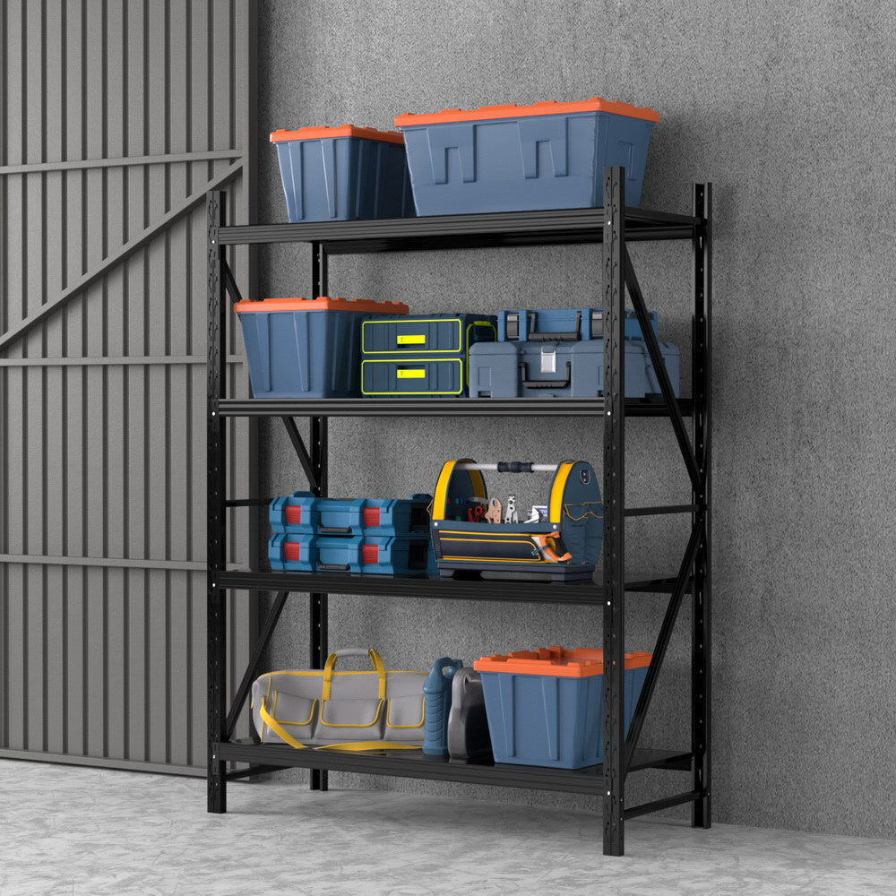 Giantz 2m x 1.5m Garage Shelving Rack Black